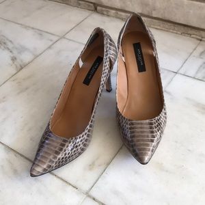 Ann Taylor Snake Skin Pumps